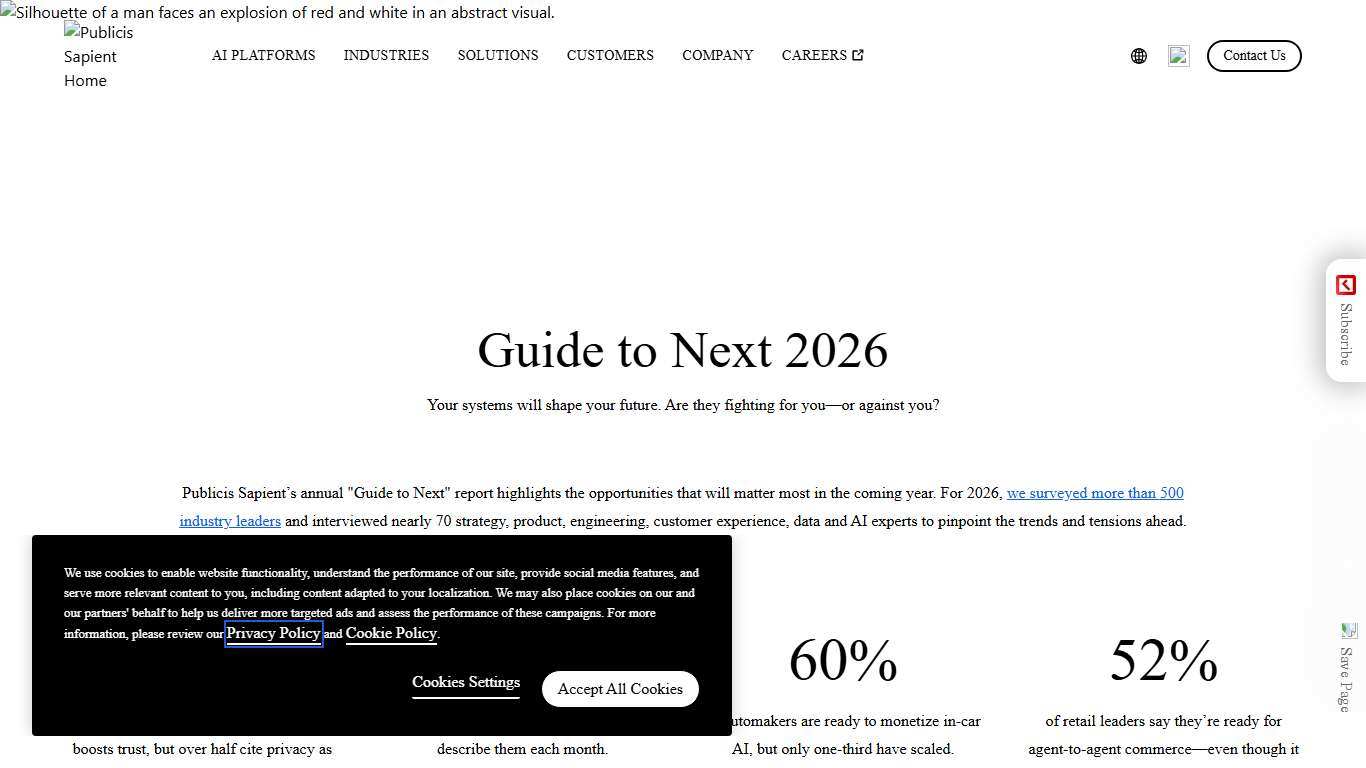 Guide to Next 2026 Industry Trends Report Publicis Sapient